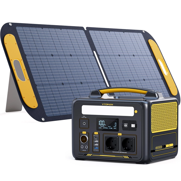VTOMAN JUMP600X with 110W Solar Panel included,600W 299Wh