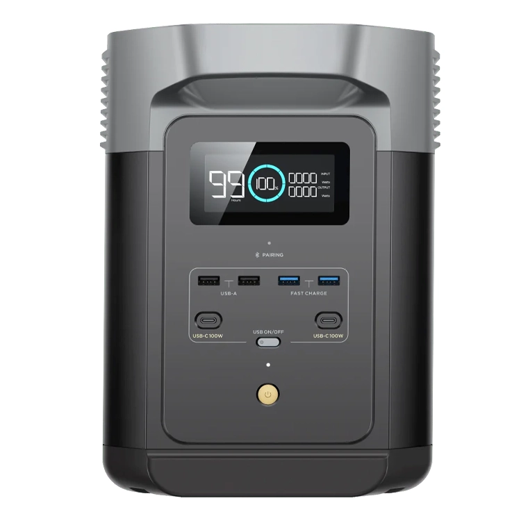 EcoFlow-Centrale électrique portable DELTA 2, Générateur solaire, Prises AC