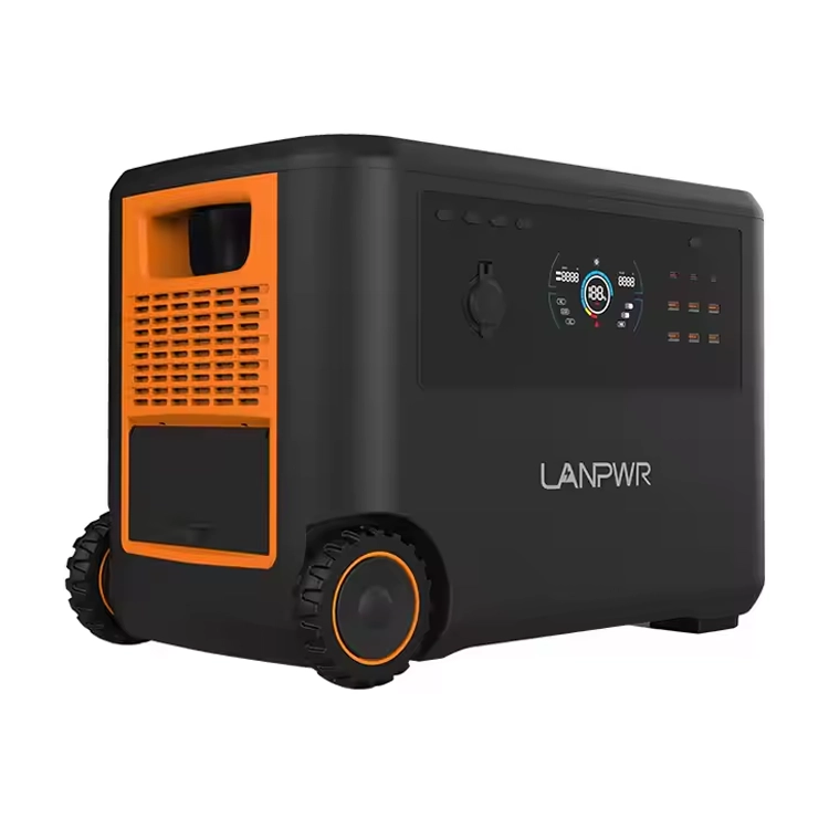 LANPWR 2500W Portable Power Station 2160Wh LifePo4 Solar Generator 15W Wireless Charging